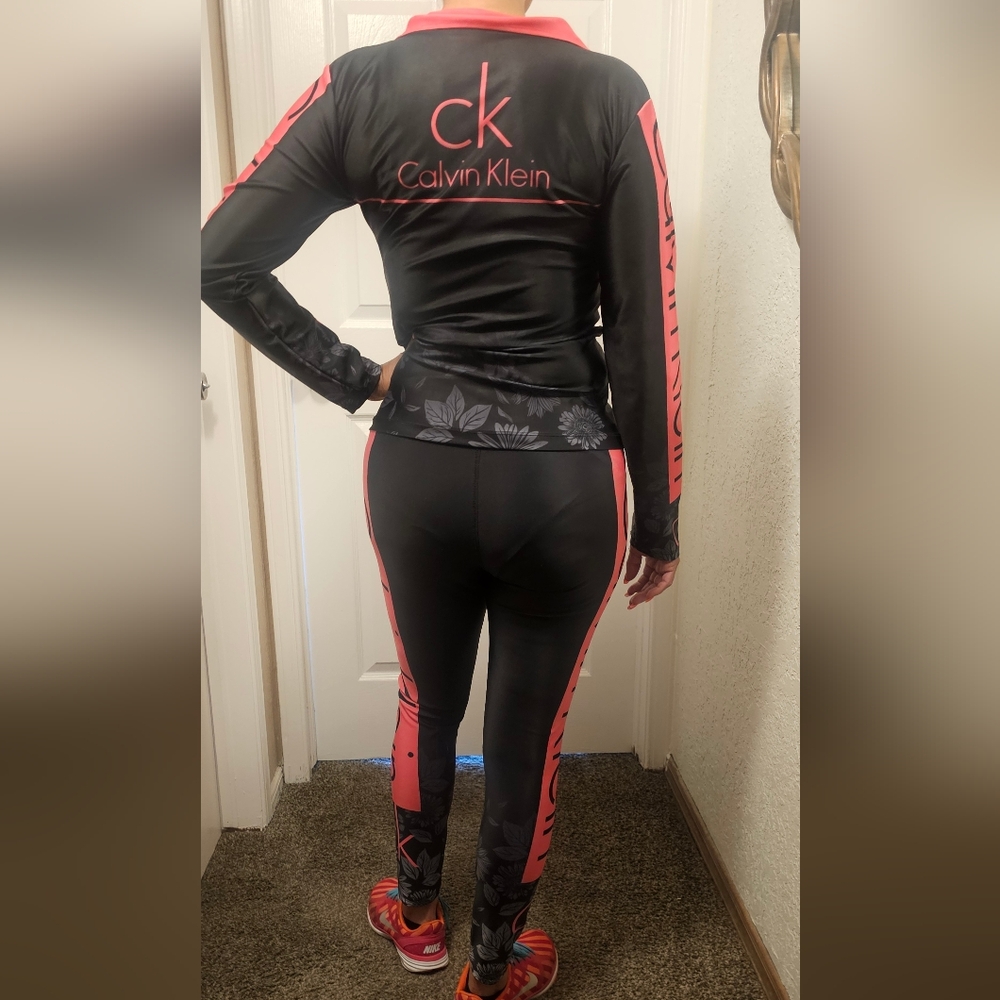 Calvin Klein Performance 2 Pc Set Zip Hoodie & Pa… - image 1